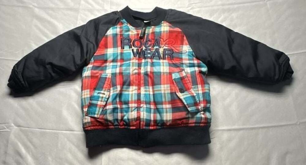 Vintage Rocawear Toddler Puffer Bomber Plaid Jacket 2T Y2K